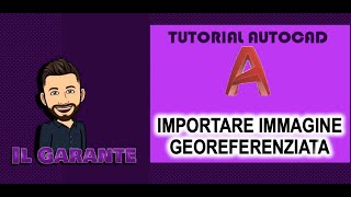 AutoCAD  Importare immagine georeferenziata [upl. by Relyuc]