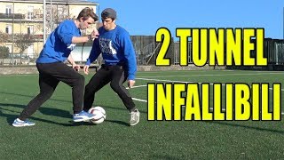 Impara 2 TUNNEL INFALLIBILI  tutorial calcio  street soccer [upl. by Ennairrek]