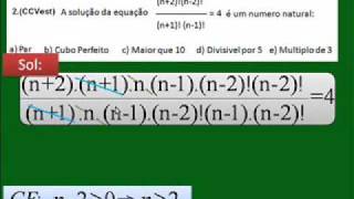 Fatorial de um Número Natural B  Equações Fatoriais Passo a Passo  CC V216 [upl. by Suchta]