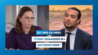 quotStraf zwaarder bij antisemitismequot Dit was de week 210 [upl. by Halueb983]