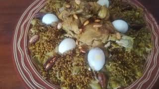 RFISSA MAROCAINEChicken Rfissa recipe الرفيسة المغربية بالمساخن [upl. by Toscano]