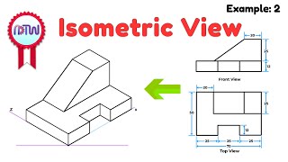 Isometric View  How to Construct an Isometric View of an Object [upl. by Conger]