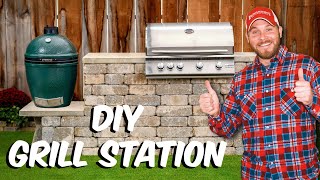 Build with Roman  How to Build a Willard Grill Station w Kamado Pad  Tips and Tricks [upl. by Meli118]