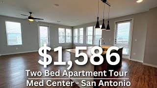 1586  Two Bedroom Apartment Tour  Medical Center San Antonio Texas [upl. by Lebasi554]