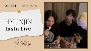 241124 Hyunjin Instagram Live part 2 Felix e Han Legendado PTBR [upl. by Slack]