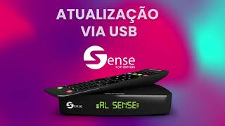 ALPHASAT SENSE ANDROID 4K ATUALIZAÇÃO VIA USB [upl. by Corilla]