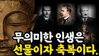 인생이 무의미함이 진짜 선물이자 축복일까 사는 게 무기력하게 느껴진다면 철학 [upl. by Nylaf]