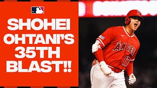 Shohei Ohtani ELECTRIFIES Angel Stadium by hitting his 35th home run of the year [upl. by Mcwilliams250]