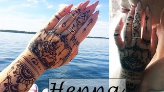 Henna Tattoo Tutorial [upl. by Anerec]