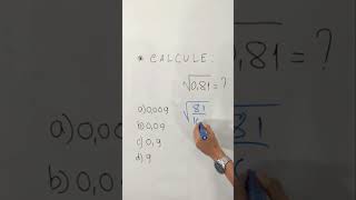 Raiz quadrada do número decimal 081 ❓ [upl. by Aivatan848]