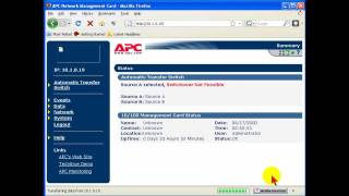 How to Set IP Address AP9617 APC Network Management Card [upl. by Aloisia]