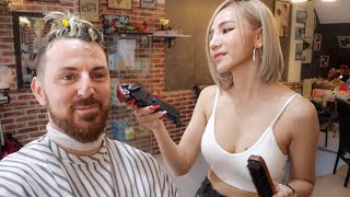 HOT Thailand Barber Shop with Special Service [upl. by Matthew]