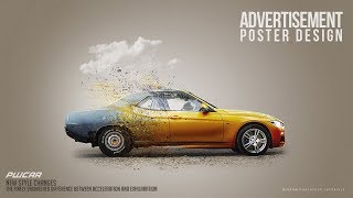 Make a Car Advertisement Poster Manipulation Concept in Photoshop [upl. by Imoin122]