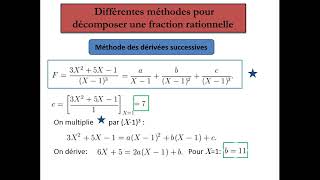 Différentes méthodes pour décomposer une fraction rationnelle en éléments simples [upl. by Uella]