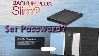 How to put password on Seagate external hard drive [upl. by Ahtnama]