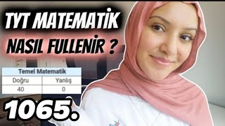 TYT MATEMATİĞİ NASIL FULLEDİM   yks yks2025 [upl. by Iormina575]