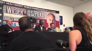 Deontay Wilder post Szpilka fight presser [upl. by Meesak]