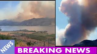 US wildfire puts Osoyoos on Evacuation Alert [upl. by Kyre]