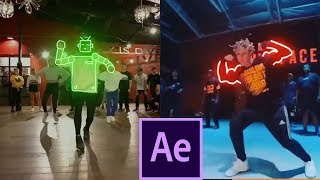 Glowing Lines Effect  Blottermedia Dance Effects After Effects Tutorial [upl. by Atsilac190]