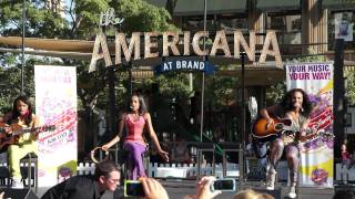 China Anne McClain and Her Sisters Performing Price Tag at the Americana at Brand [upl. by Yasmar]