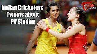 Indian Cricketers Tweets Reaction  PV Sindhu Wins Silver Medal  RioOlympics2016 [upl. by Nnylirak]