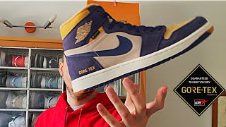 NO LAS COMPRES❌ REVIEW GORETEX JORDAN 1 HIGH SKY PURPLE [upl. by Ahsiaa]