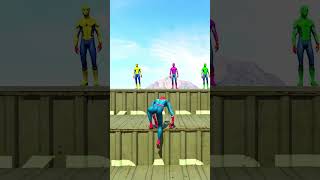 SpiderMan’s Crazy Water Jumps in GTA 5  Ragdoll Fails Shorts [upl. by Sella349]