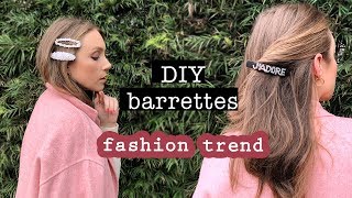 TREND DIY HAIR BARRETTES easy amp chic  Hair Accessories Tutorial  XO MaCenna [upl. by Iruyas]