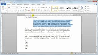 Microsoft Word 2010 Paragraph formatting  Tutorial 12 [upl. by Twila]