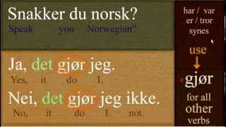 Basic Norwegian Sentence Structure part 1 Detsetning [upl. by Eiramannod888]