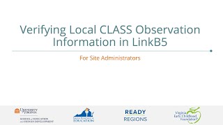 CLASS Information Verification Video [upl. by Ennagrom695]