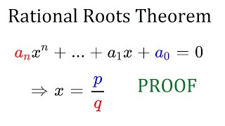 Rational Roots Proof [upl. by Pangaro]