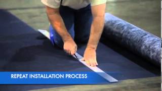 VersaShield MBX Rolled Moisture Barrier for Concrete Floors Installation [upl. by Clarkin]