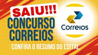 Edital Concurso Correios 2024  PRINCIPAIS INFORMAÇÕES [upl. by Von718]