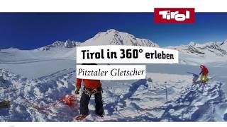 Eisklettern am Pitztaler Gletscher in der Gletscherspalte  360°⛷ [upl. by Picardi155]