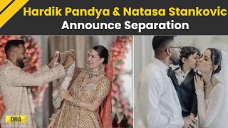 Hardik  Natasa Divorce Hardik Pandya amp Natasa Stankovic Announce Separation I Entertainment News [upl. by Anneh]