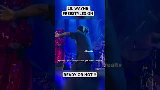 lil Wayne freestyles over the fugees “ready or not” on stage lilwayne lilwaynereaction [upl. by Alleciram]