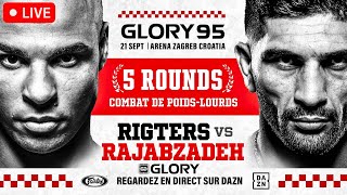 GLORY 95 Rigters vs Rajabzadeh  LIVE STREAM  KICKBOXING FIGHT COMPANION  MAIN CARD  Croatia [upl. by Eillam]