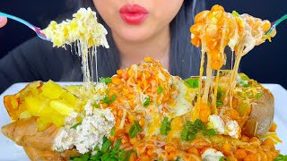 ASMR Jacket Potato  Tuna Beans and Cheese  Eating Show  Mukbang  ASMR Phan [upl. by Telfore]