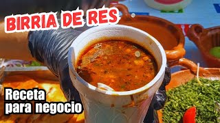 birria de res receta para negocio [upl. by Llertal259]