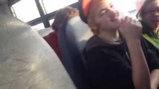 Truffle Shuffle on school bus [upl. by Hinch22]