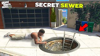 Franklin Opened Secret Sewer Door Near His House in GTA 5 [upl. by Gerhardt966]