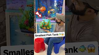 Smallest Fish Tank 🐠😱 fish fishtank fishbowl aquarium machhali [upl. by Farl]