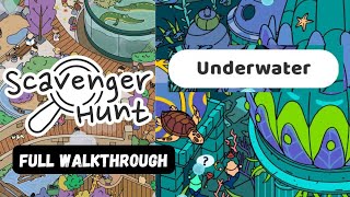 Scavenger Hunt Gameplay  Underwater Walkthrough 🔍 [upl. by Dana27]