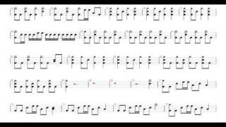 Paramore  Ignorance Drums Notation Score Sheet By OXZ [upl. by Hanleigh]