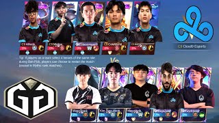 FINALLY🤯 GG FULL LINEUP MET C9 FULL LINEUP  INTENSE MATCH [upl. by Eugilegna]