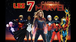 Les 7 Captain Marvel  Marvel Encyclopédie [upl. by Tuchman]