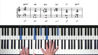 Jazz Piano Chords  The Most Beautiful Progression [upl. by Raimund]