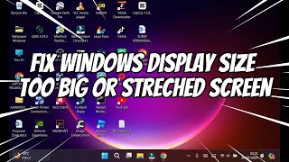 How to Fix Windows Display Size Too Big or Streched Screen [upl. by Ralaigh]