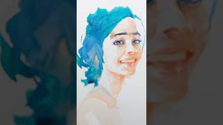 24 minute croquis with watercolor croquis watercolordrawing drawing shorts [upl. by Fabiano]